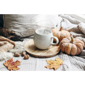 Umělecká fotografie Cozy autumn breakfast, Tabitazn, (40 x 26.7 cm)