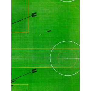 Umělecká fotografie Top-down aerial view into a soccer, Miemo Penttinen - miemo.net, (30 x 40 cm)