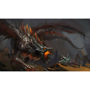 Umělecký tisk dragon hunt, fotokostic, (40 x 24.6 cm)