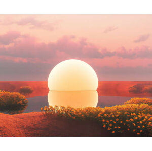 Umělecký tisk 3d render Surreal landscape with light, juanma hache, (40 x 35 cm)