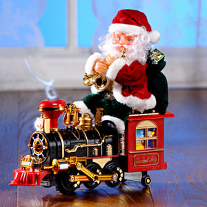 Magnet 3Pagen Dekorace "Santa Claus na lokomotivě"
