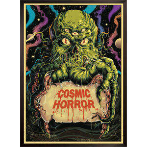 Umělecký tisk Cthulhu monster horror poster, Man_Half-tube, (30 x 40 cm)