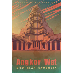 Ilustrace Centerpiece of the Angkor Wat temple., Anton Tokarev, (26.7 x 40 cm)