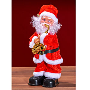Magnet 3Pagen Santa Claus se saxofonem