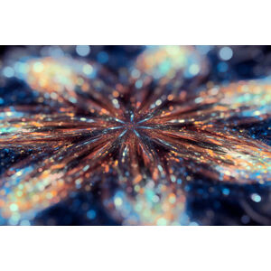 Ilustrace Abstract glowing Star background with particles, oxygen, (40 x 26.7 cm)