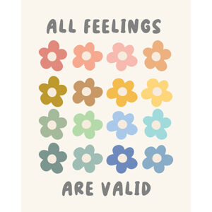 Ilustrace All Feelings Are Valid, Beth Cai, (30 x 40 cm)