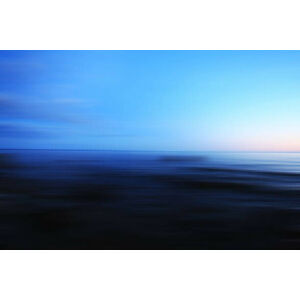 Umělecká fotografie abstract cold blue background with motion blur, Kichigin, (40 x 26.7 cm)