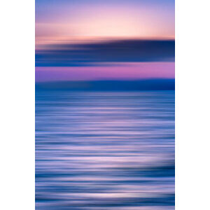 Umělecká fotografie Dreamy seascape sunset. Motion blur, vivid colors, Dimitris66, (26.7 x 40 cm)