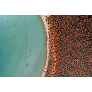 Umělecká fotografie Drone photo looking down on the, Abstract Aerial Art, (40 x 26.7 cm)