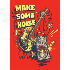 Umělecký tisk Make some noise - electric guitar, Alex_Bond, (30 x 40 cm)