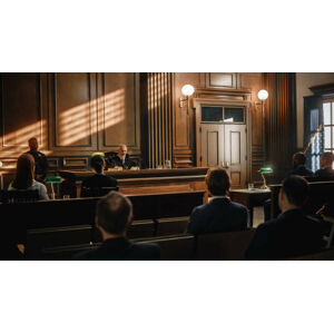Umělecká fotografie Court of Justice Trial: Impartial Judge, gorodenkoff, (40 x 22.5 cm)