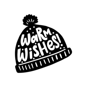Ilustrace Warm wishes quote, vector text for, Maria_Galybina, (40 x 40 cm)