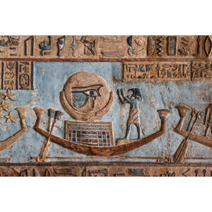 Umělecká fotografie Egyptian hierogryphs from Dendara Temple, Egypt, Sarah Lage, (40 x 26.7 cm)