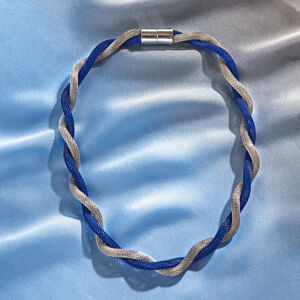 Magnet 3Pagen Náhrdelník modrá-stříbrná délka 48 cm