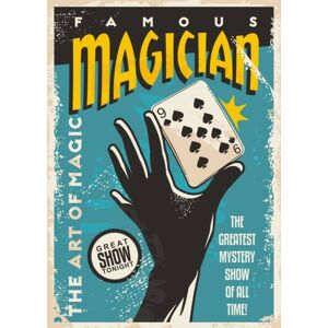 Umělecký tisk Magician poster design, lukeruk, (30 x 40 cm)