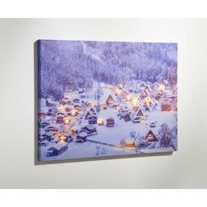 Magnet 3Pagen LED obraz "Zimní vesnička"