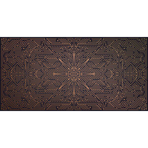 Umělecký tisk Vector abstract geometric golden background. Art, MaryliaDesign, (40 x 20 cm)