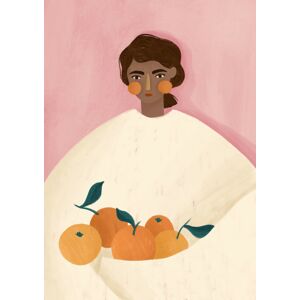 Ilustrace The Woman With the Oranges, Bea Muller, (30 x 40 cm)