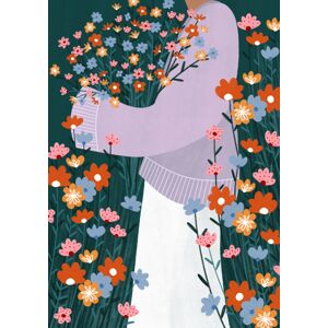 Ilustrace Wildflower Garden, Bea Muller, (30 x 40 cm)