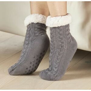 Magnet 3Pagen Pohodlné ponožky šedá/přírodní