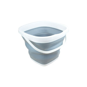 Magnet 3Pagen Skládací kbelík hranatý bílá/šedá 10l