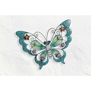 Magnet 3Pagen Dekorace "Motýl" nebeská modrá