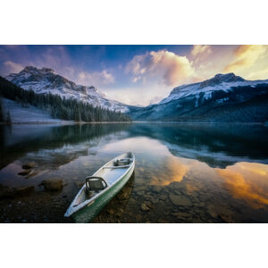 Umělecká fotografie First Snow Emerald Lake, Yongnan Li, (40 x 26.7 cm)
