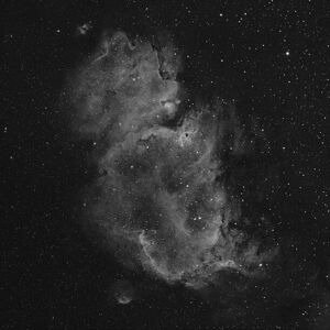 Umělecká fotografie The Soul Nebula IC 1848, ajbarr, (40 x 40 cm)