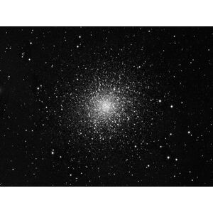 Umělecká fotografie M13, Great global cluster in Hercules (B&W), LWA, (40 x 30 cm)