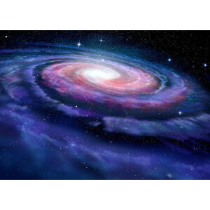Umělecká fotografie Spiral galaxy, illustration of Milky Way, alex-mit, (40 x 30 cm)