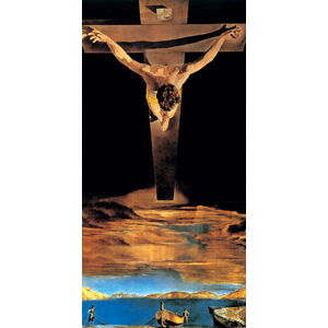 Umělecký tisk Kristus sv. Jana z Kříže, 1951, Salvador Dalí, (50 x 100 cm)