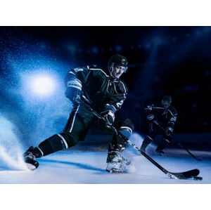 Umělecká fotografie Hockey players on ice, Erik Isakson, (40 x 30 cm)