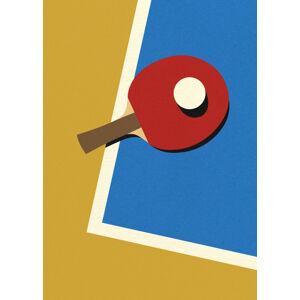 Ilustrace Table Tennis Team Red, Rosi Feist, (30 x 40 cm)