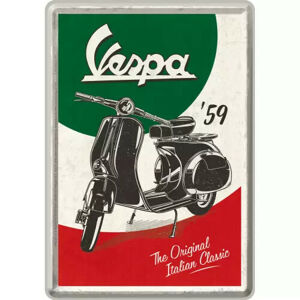 Plechová cedule Vespa Italian Classic'59, (20 x 30 cm)