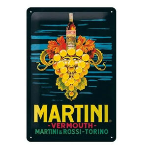 Plechová cedule Martini Vermouth Grapes, (20 x 30 cm)