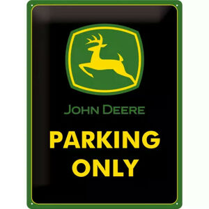 Plechová cedule John Deere Parking Only, (30 x 40 cm)