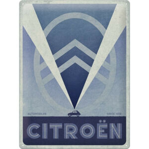 Plechová cedule Citroen 2CV Logo, (30 x 40 cm)