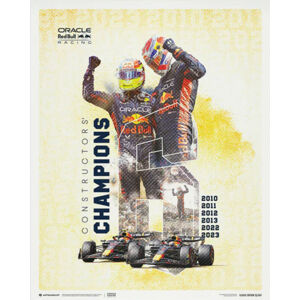 Umělecký tisk Oracle Red Bull Racing - F1® World Constructors' Champions - 2023, (40 x 50 cm)