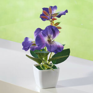Magnet 3Pagen Maceška v květináči fialová