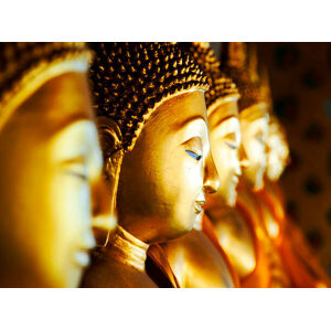 Umělecká fotografie Buddhas at Wat Arun, Bangkok, Thailand, Leontura, (40 x 30 cm)