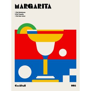Ilustrace Margarita Bauhaus Cocktail, Retrodrome, (30 x 40 cm)