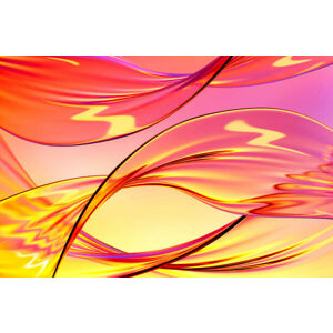 Ilustrace Beautiful glass splash. Transparent, clear yellow,, Iana Kunitsa, (40 x 26.7 cm)