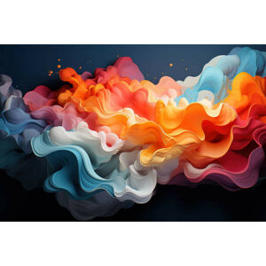Ilustrace Multi layers color texture 3D papercut, Diego Thomazini, (40 x 26.7 cm)