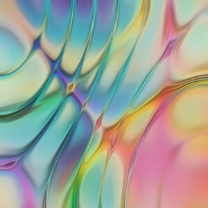 Ilustrace Abstract Striped Swirl Distorted  Waves, oxygen, (40 x 40 cm)