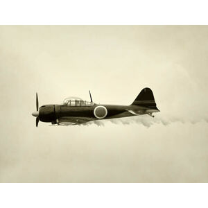 Umělecká fotografie Old Japanese fighter plane, MMADIA, (40 x 30 cm)