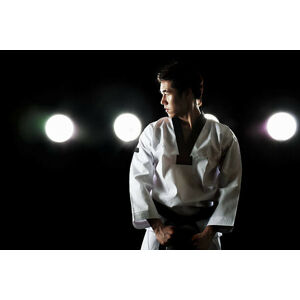 Umělecká fotografie young man training,taekwondo, RunPhoto, (40 x 26.7 cm)