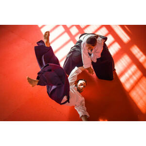 Umělecká fotografie Two Aikido Fighters, sanjeri, (40 x 26.7 cm)