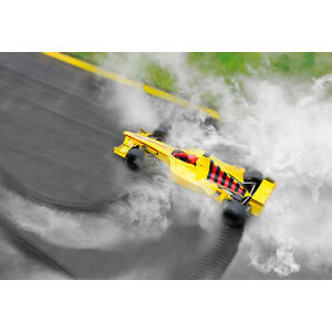 Umělecká fotografie Racecar Skidding at High Speed, David Madison, (40 x 26.7 cm)