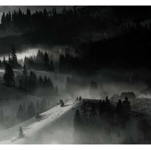 Umělecká fotografie Beautiful winter landscape in the mountains., romeo-f, (40 x 35 cm)