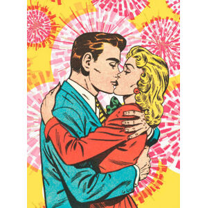 Umělecká fotografie Couple Kissing, CSA-Printstock, (30 x 40 cm)